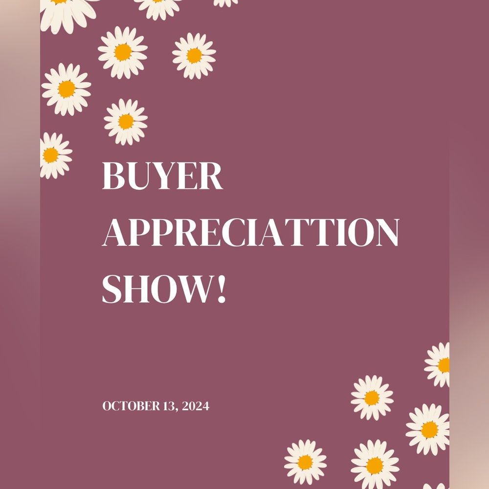 Buyer Appreciation Show October 13 Over 200 items🎉🩷